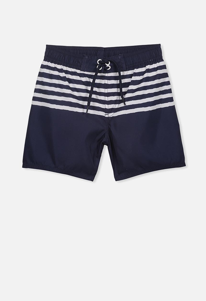 Cotton On - Bailey board shorts - navy & white 