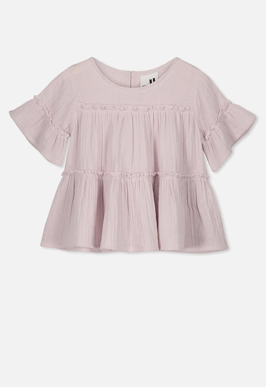 Cotton On - Frida frill top - pink 