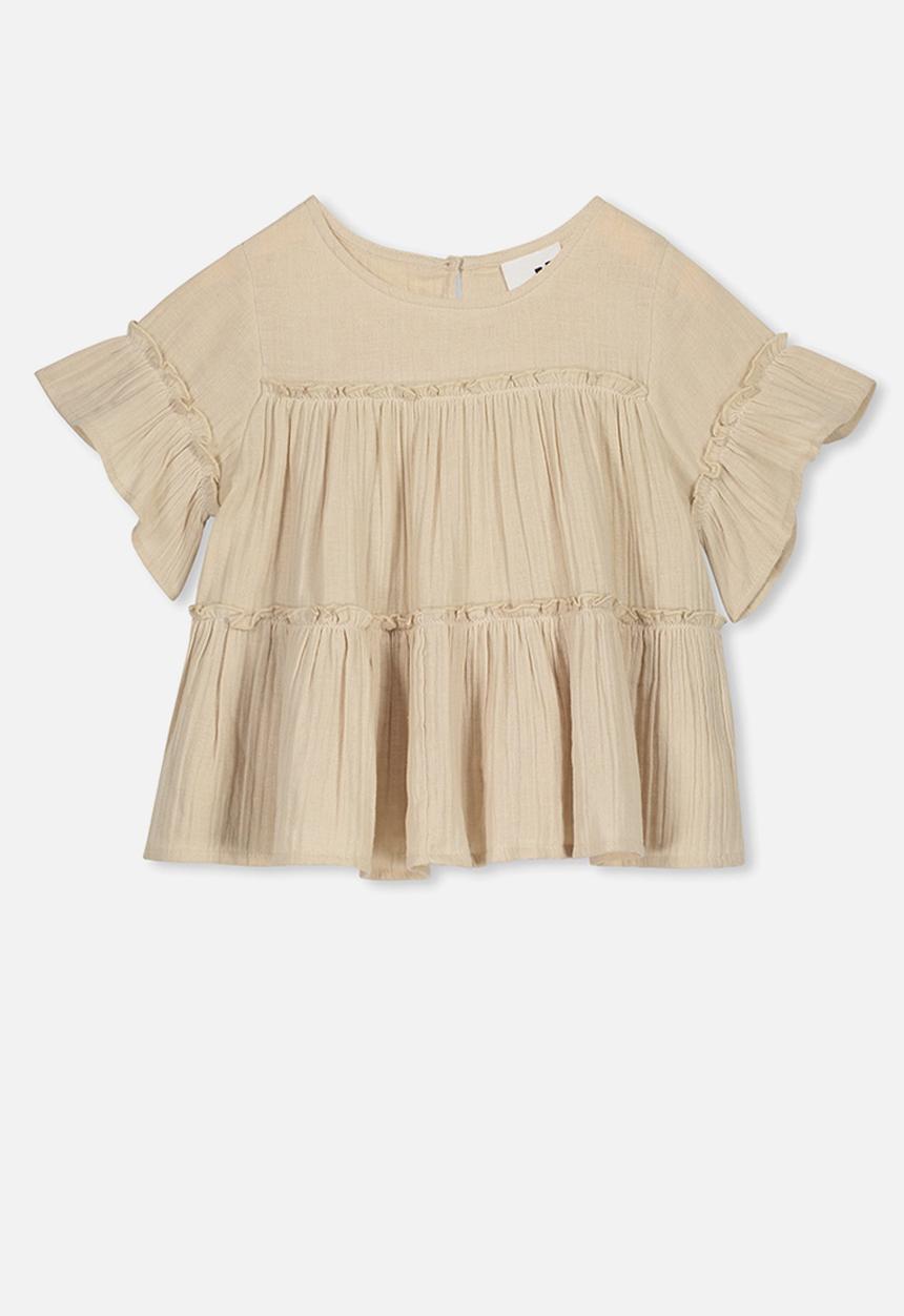 Cotton On - Frida frill top - beige 