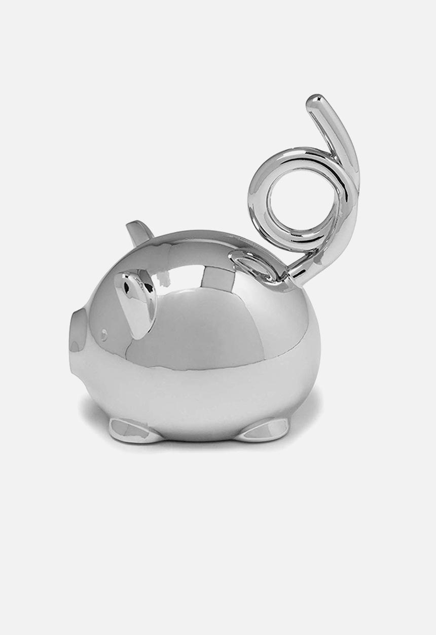 Umbra - Squiggy pig ring holder - silver