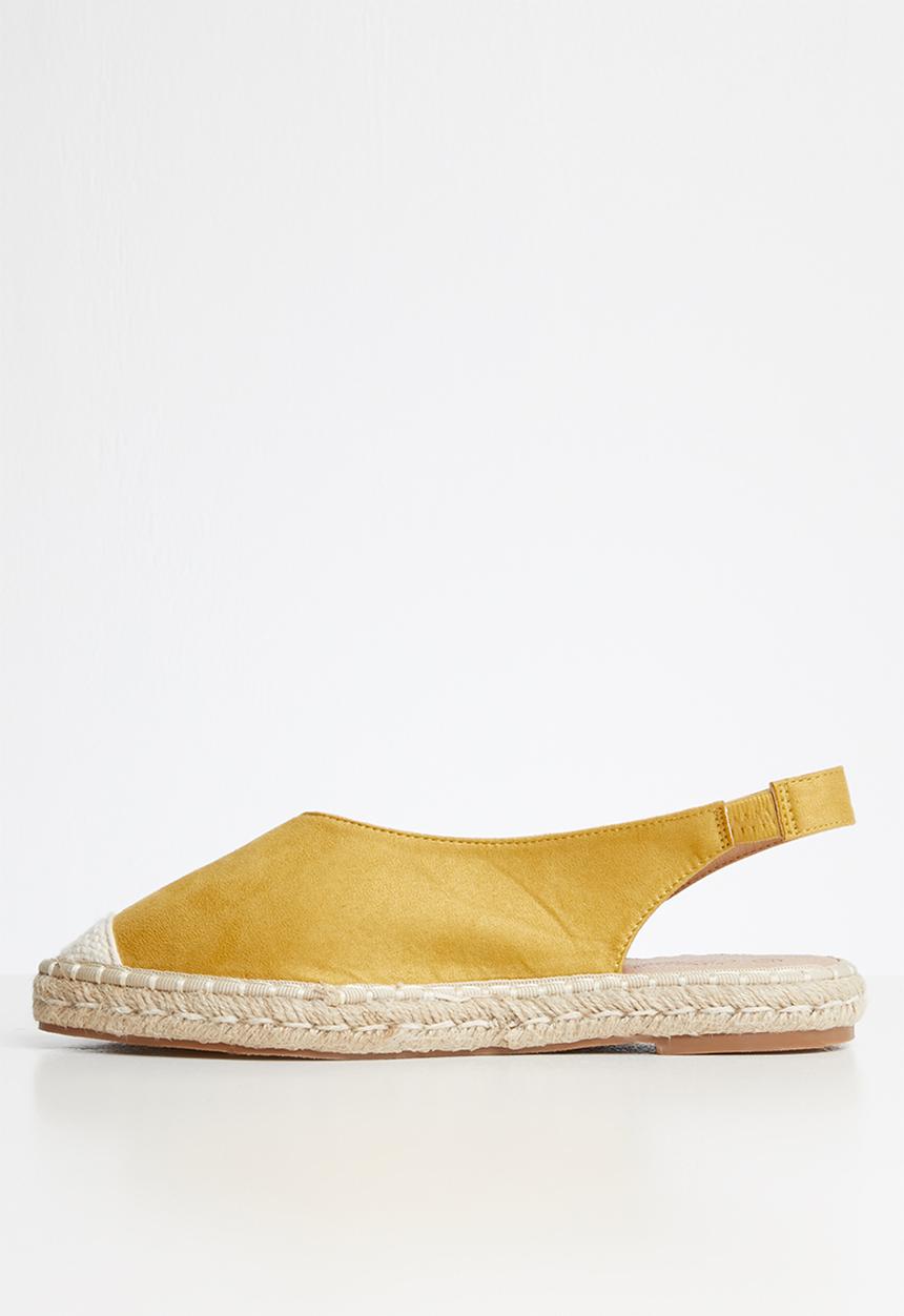 Miss Black - Plaza espadrille - yellow