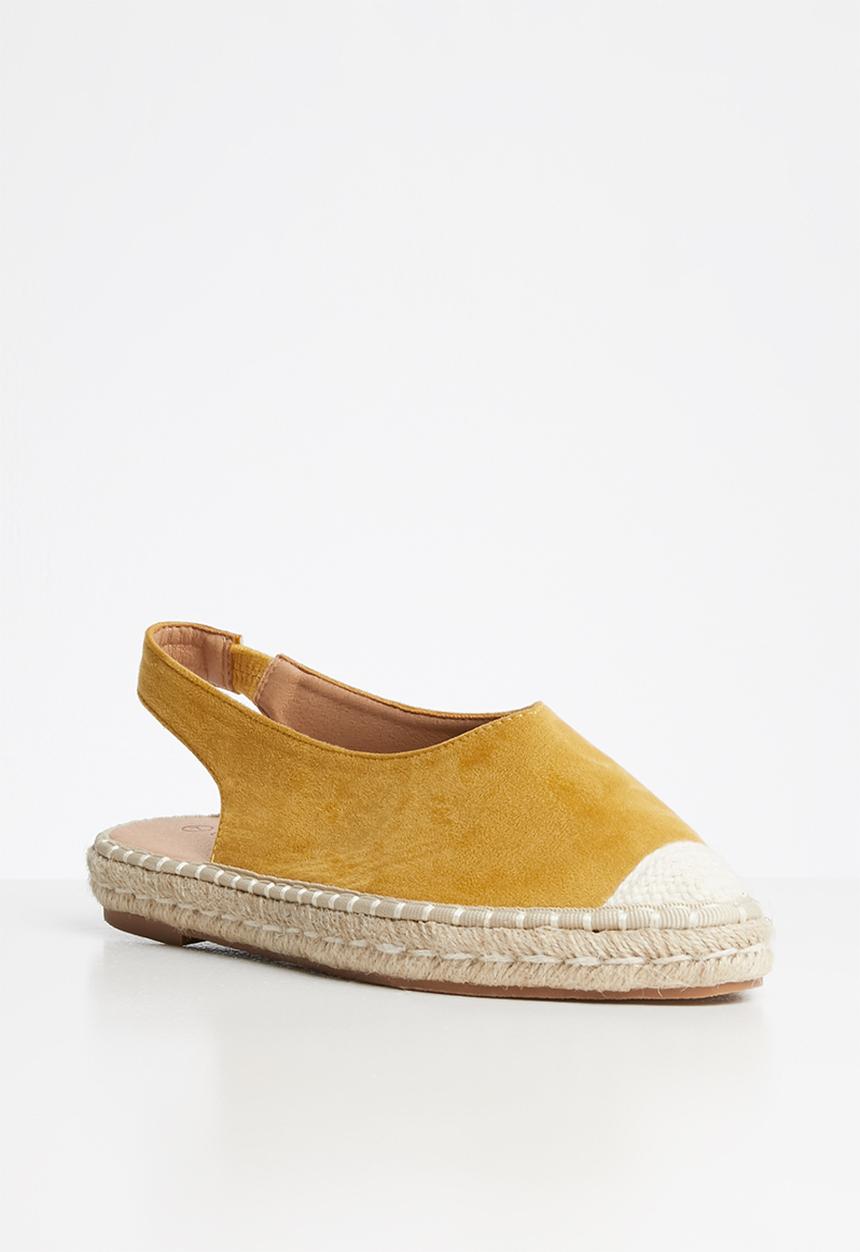 Miss Black - Plaza espadrille - yellow