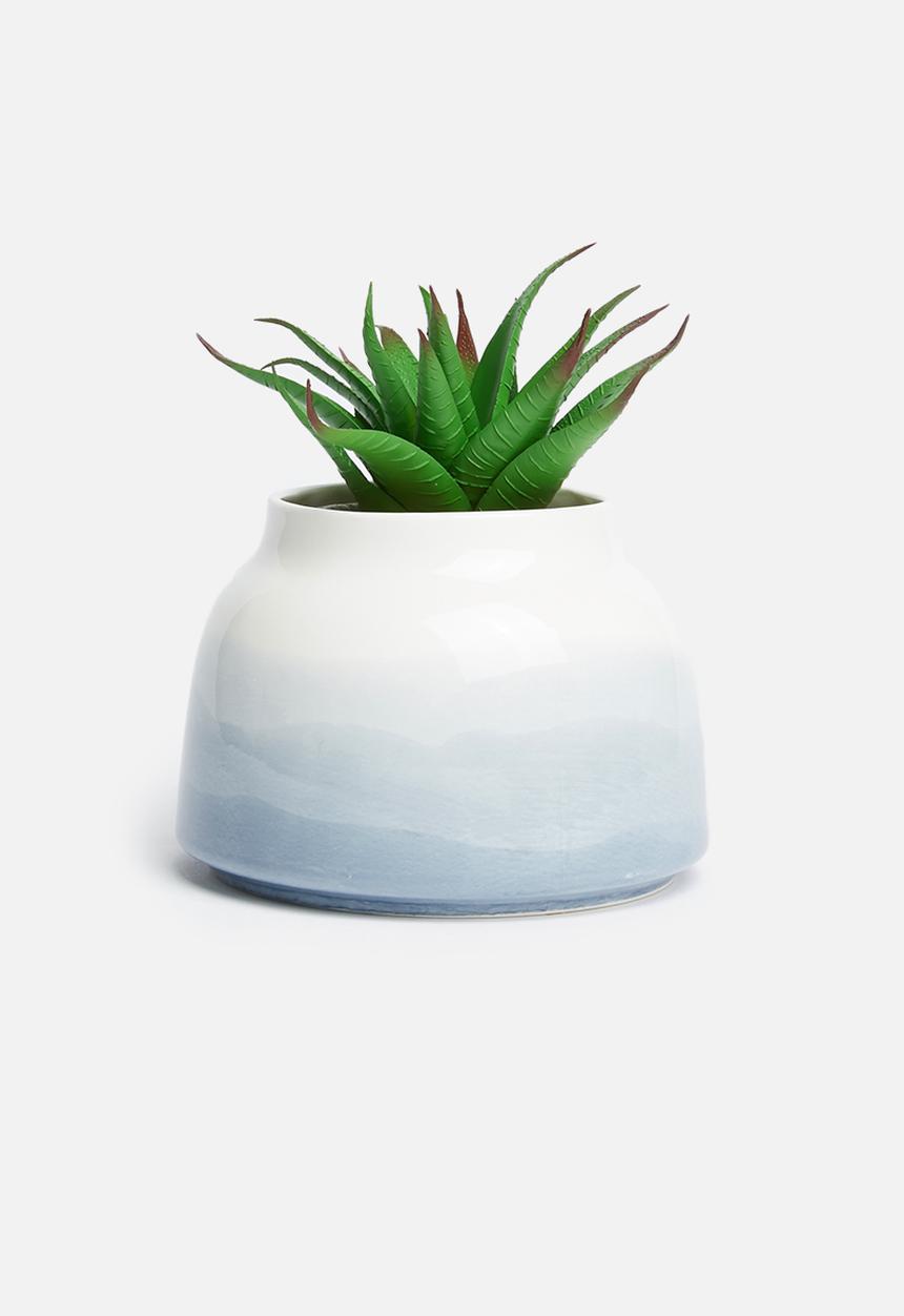 Sixth Floor - China bone vase - blue