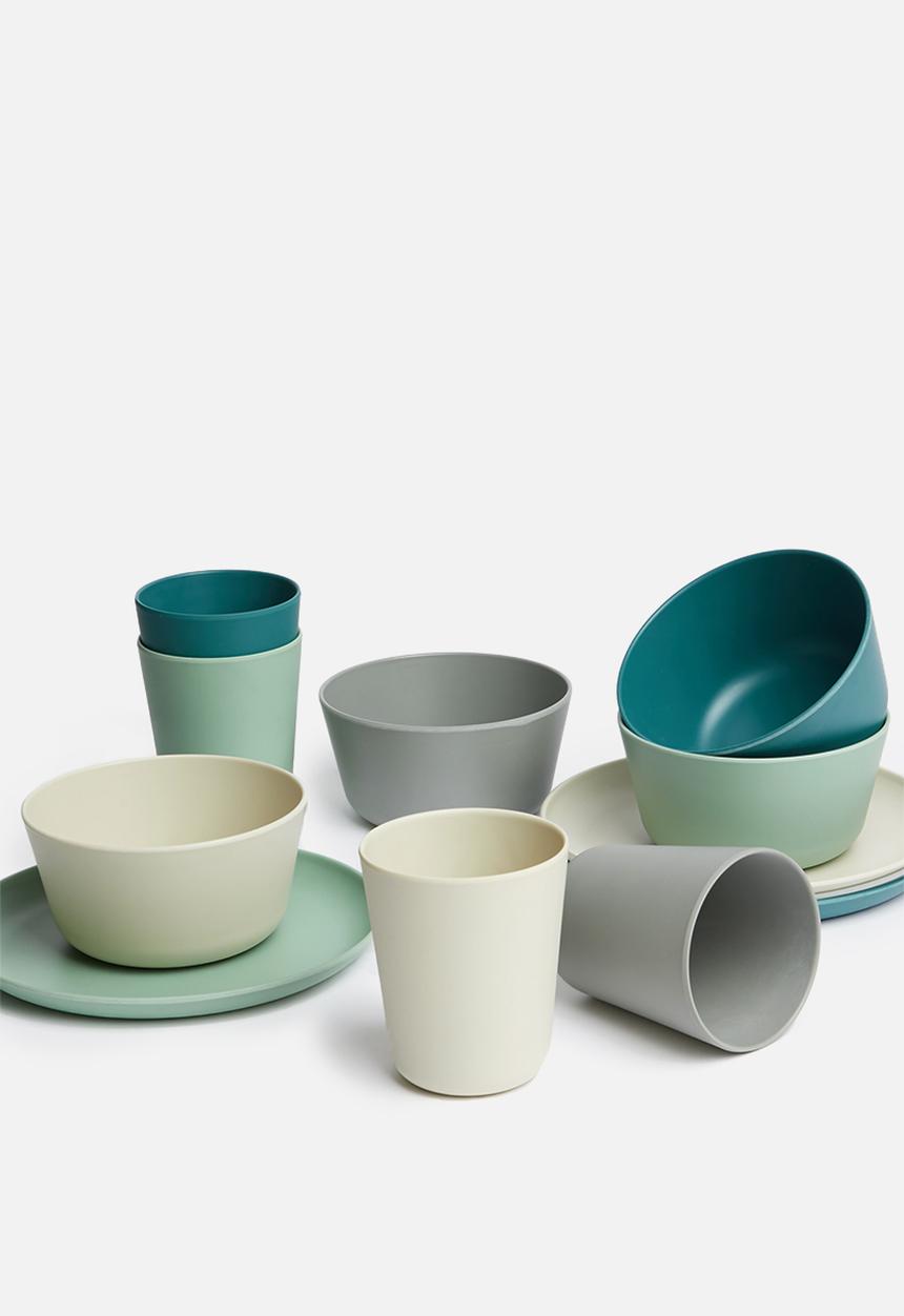 Sixth Floor - Melamine cup set of 4 - multi blue