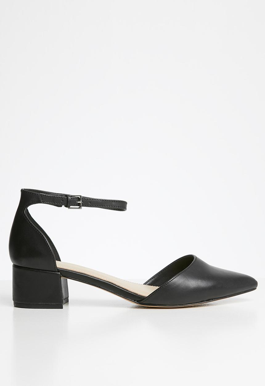ALDO - Zulian leather heel - black