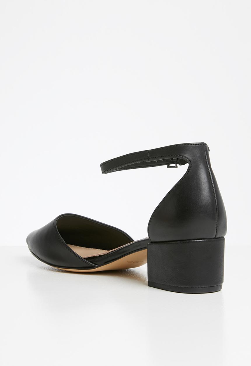 ALDO - Zulian leather heel - black