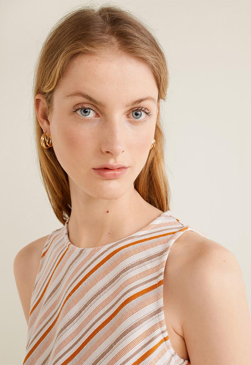 MANGO - Striped dress - multi