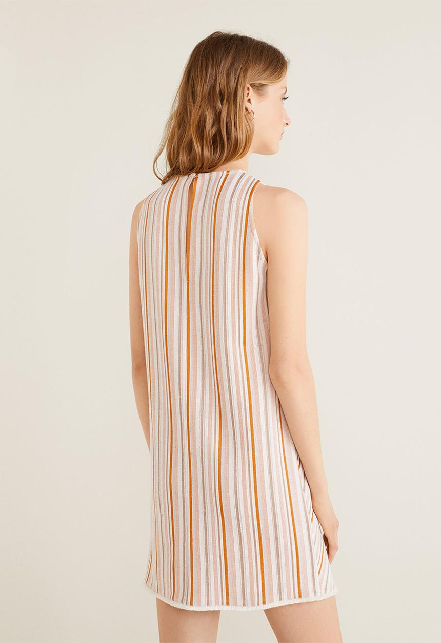 MANGO - Striped dress - multi