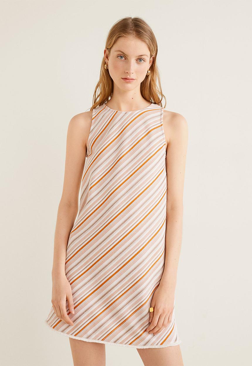 MANGO - Striped dress - multi