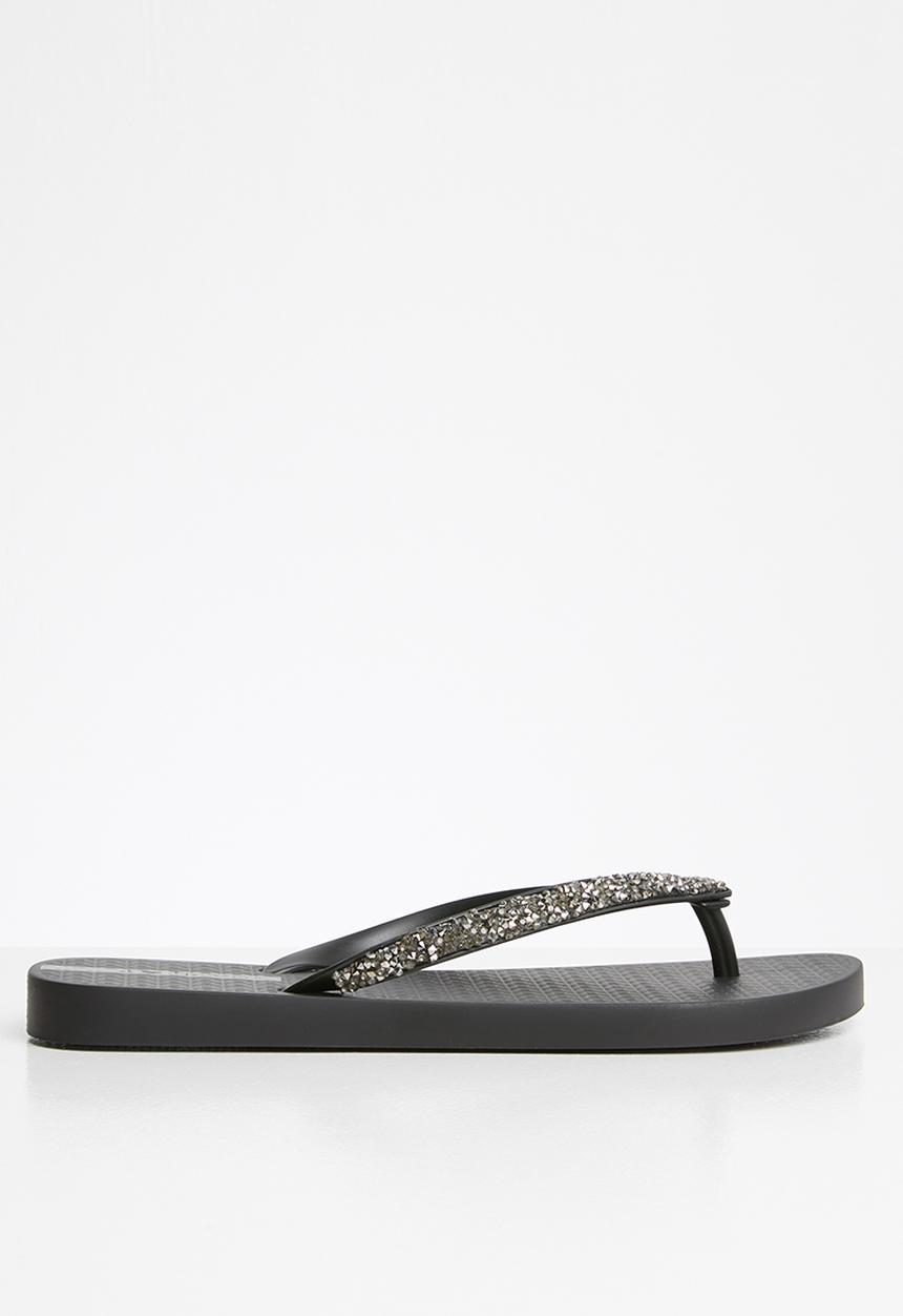 Ipanema - Glam special fem rubber thongs - black
