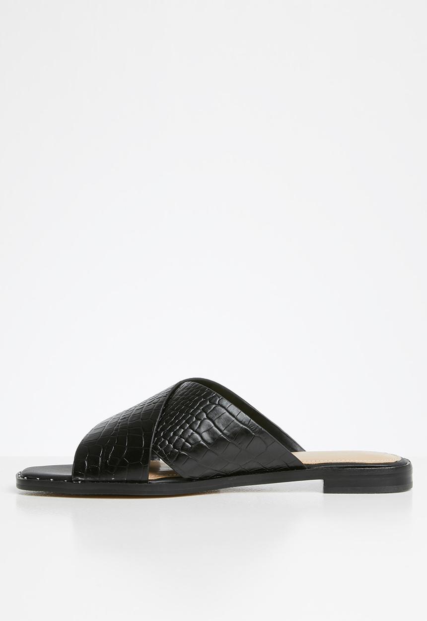 ALDO - Celararith leather sandal - black multi