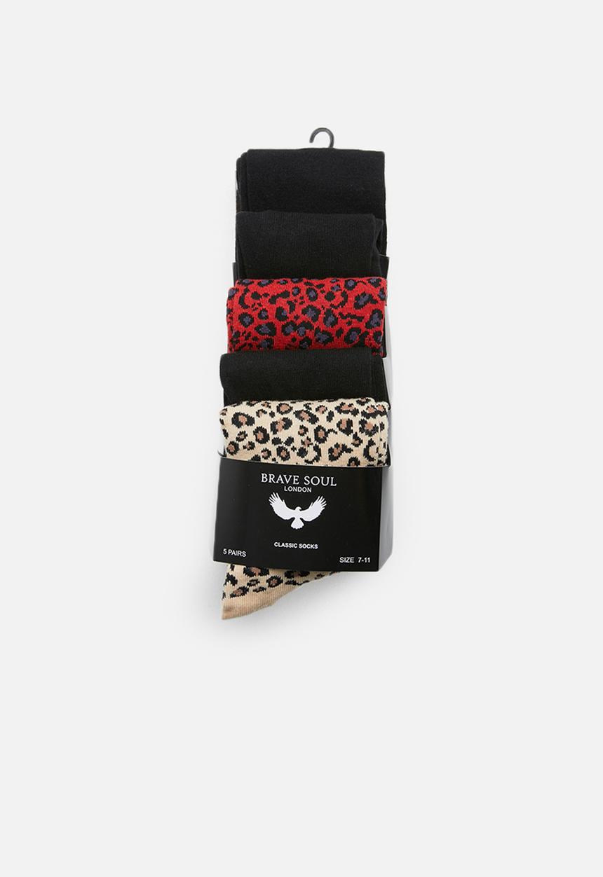 Brave Soul - Skins socks 5pk - multi