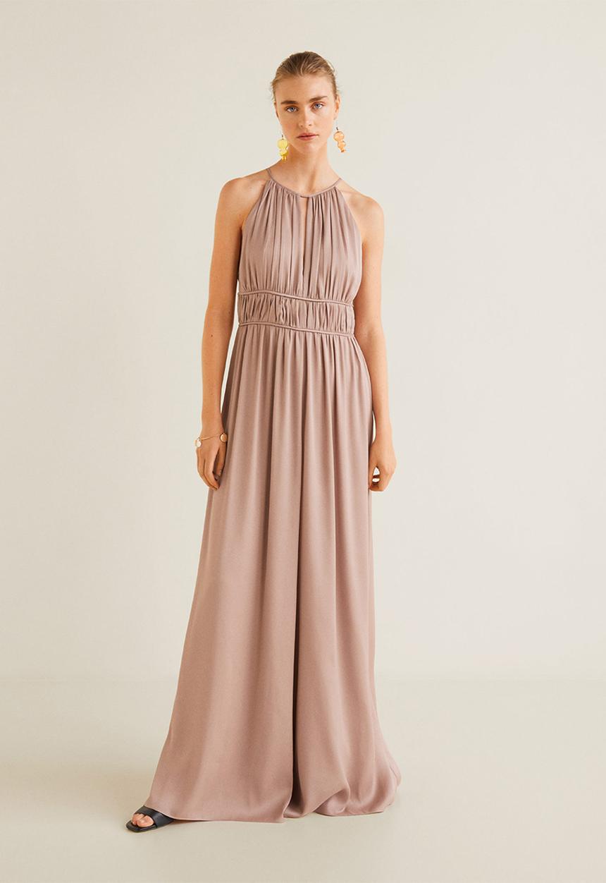 MANGO - Soft palazzo jumpsuit - pink