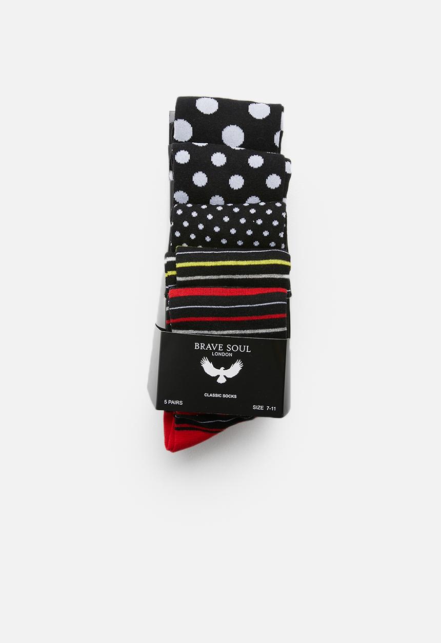 Brave Soul - Blend socks 5pk - multi