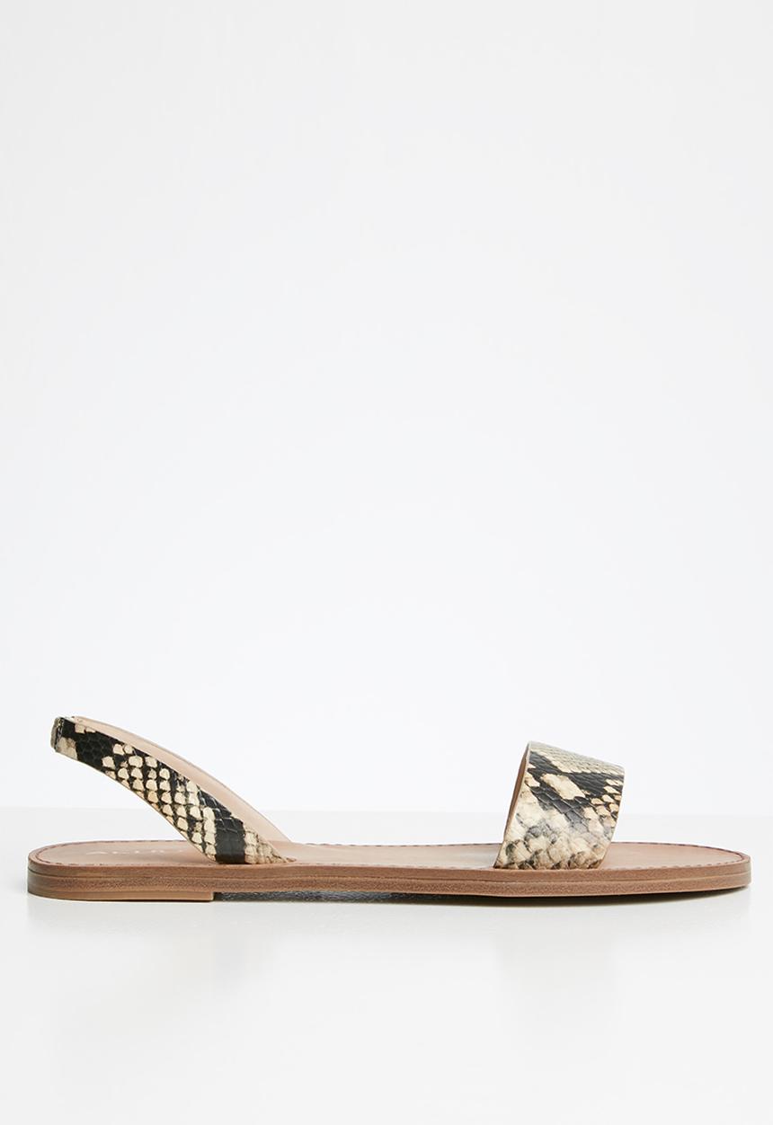 ALDO - Toawen leather sandal - natural multi