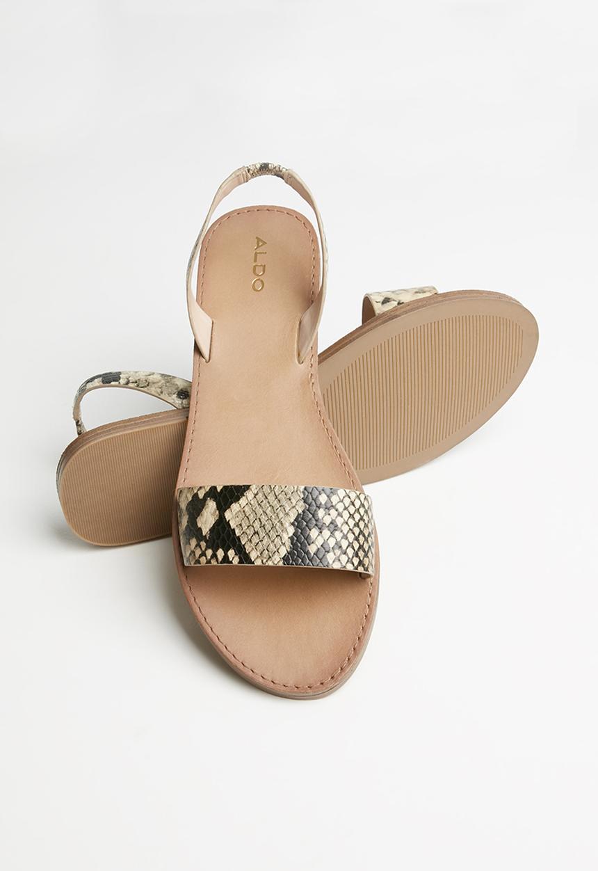 ALDO - Toawen leather sandal - natural multi