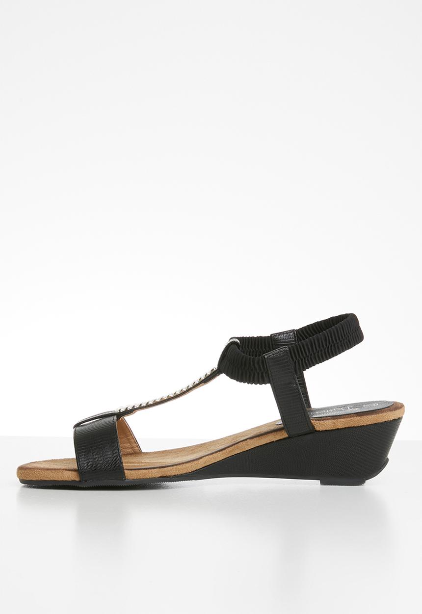 Butterfly Feet - Faye wedge - black
