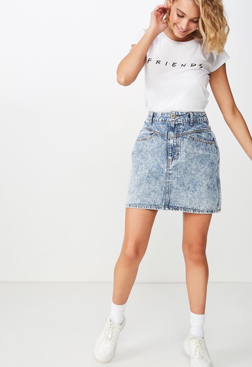 Cotton On - Essential friends T-shirt - white