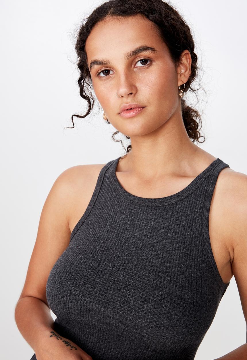 Cotton On - The turn back tank - grey