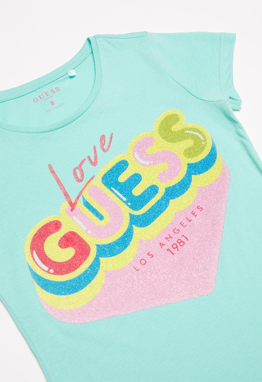 GUESS - Teens short sleeve love guess tee - blue