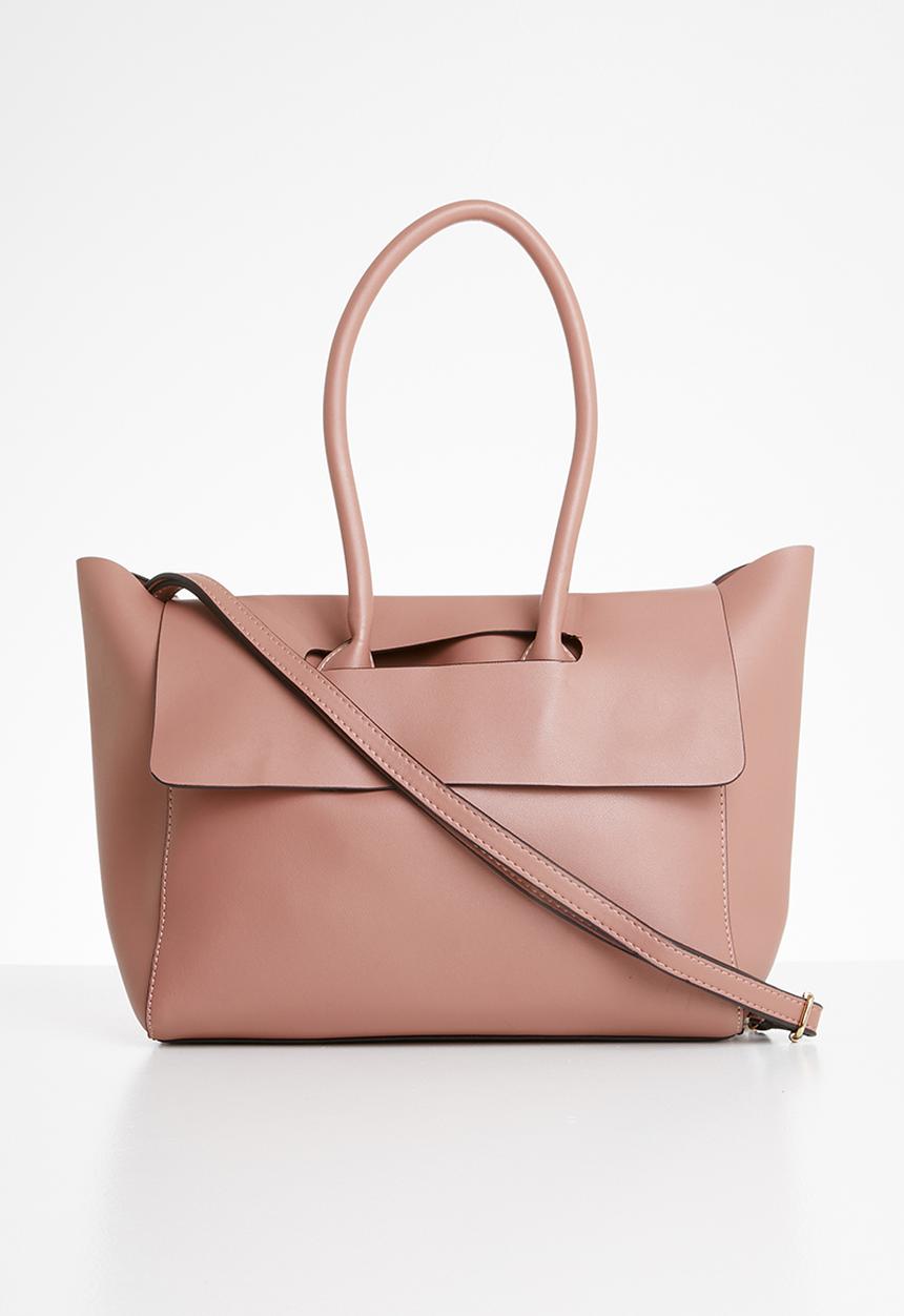 STYLE REPUBLIC - Leather-look tote bag - pink