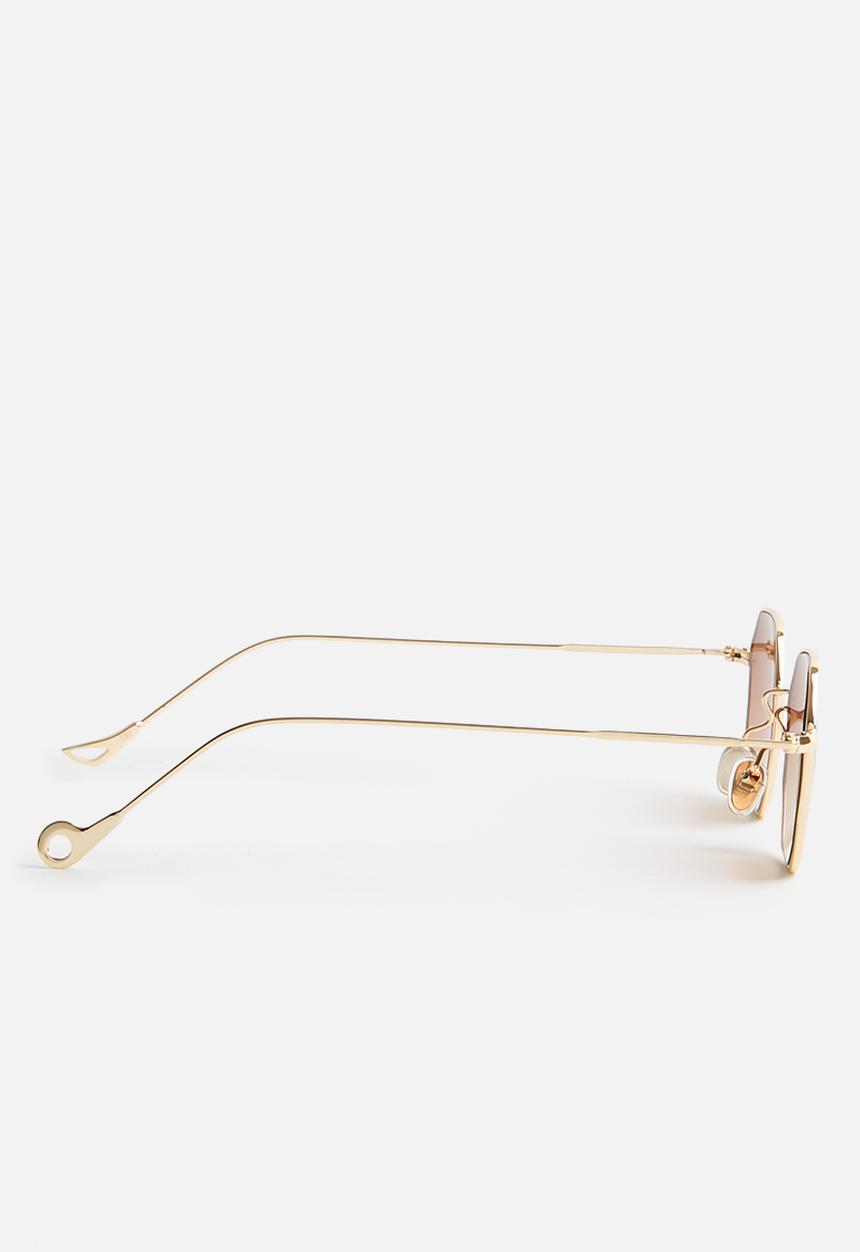 Superbalist - Octagon sunglasses - gold & brown