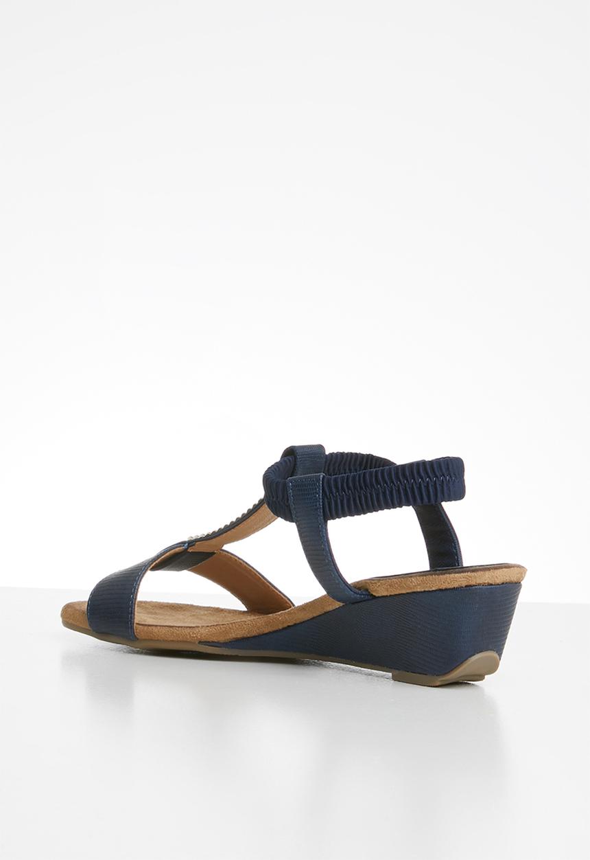 Butterfly Feet - Faye wedge - navy