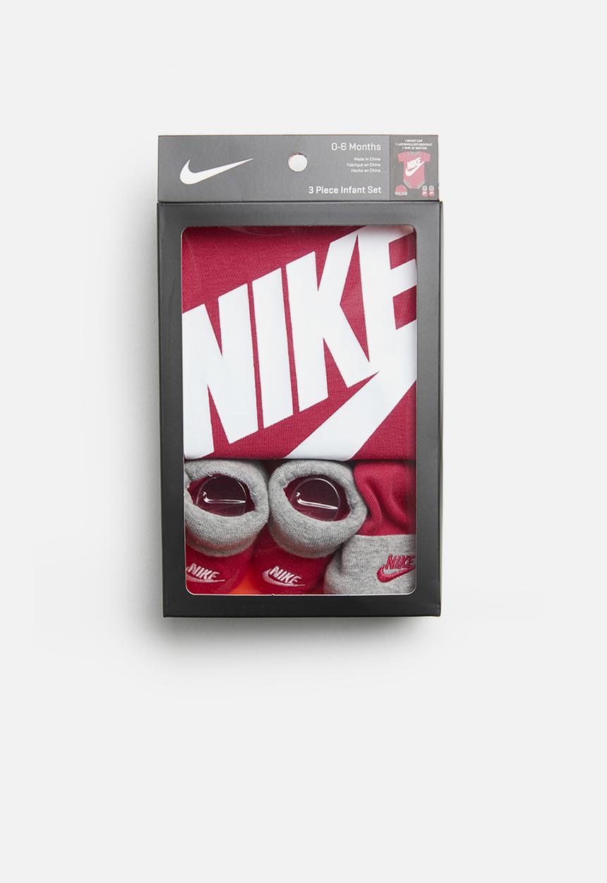 Nike - Futura logo box set - pink & grey 