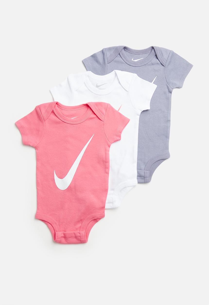 Nike - Swoosh 3 pack short sleeve infant set - multi