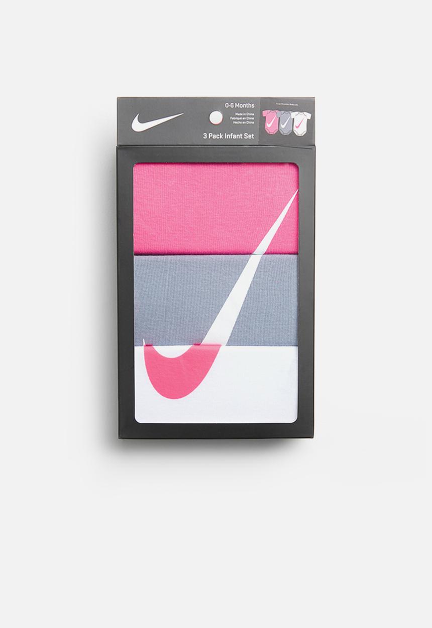 Nike - Swoosh 3 pack short sleeve infant set - multi