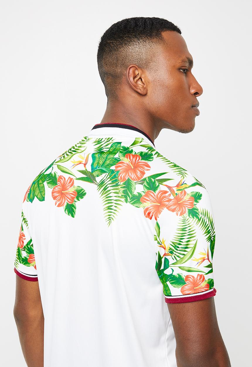 Brave Soul - Toucans short sleeve golfer - multi
