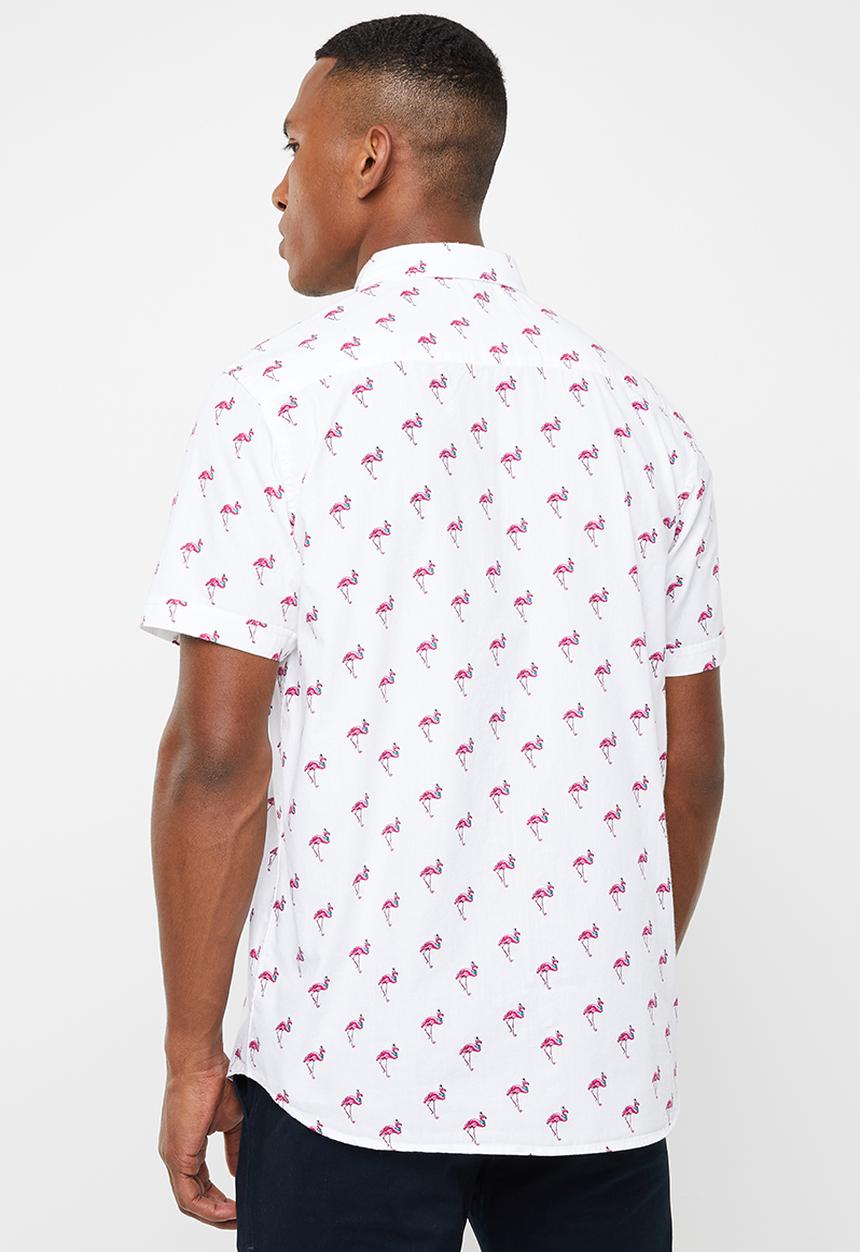 Brave Soul - Chester short sleeve shirt - white
