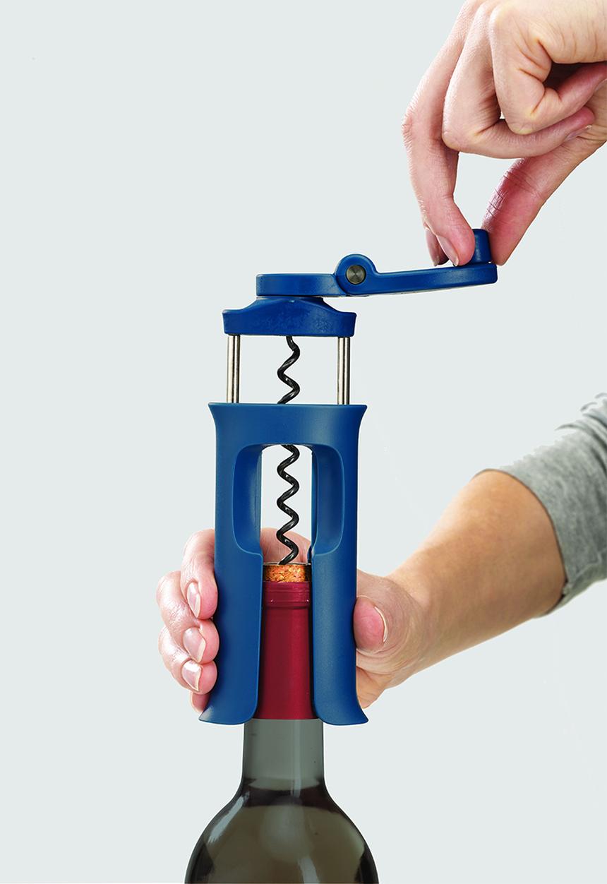 Joseph Joseph - Barwise easy-action winding corkscrew - blue