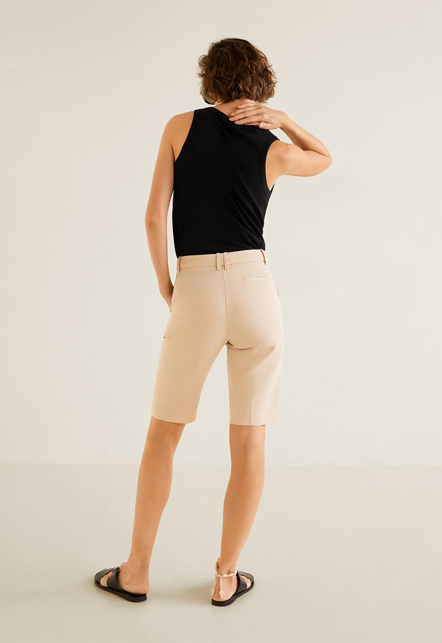 MANGO - Organic cotton basic top - black