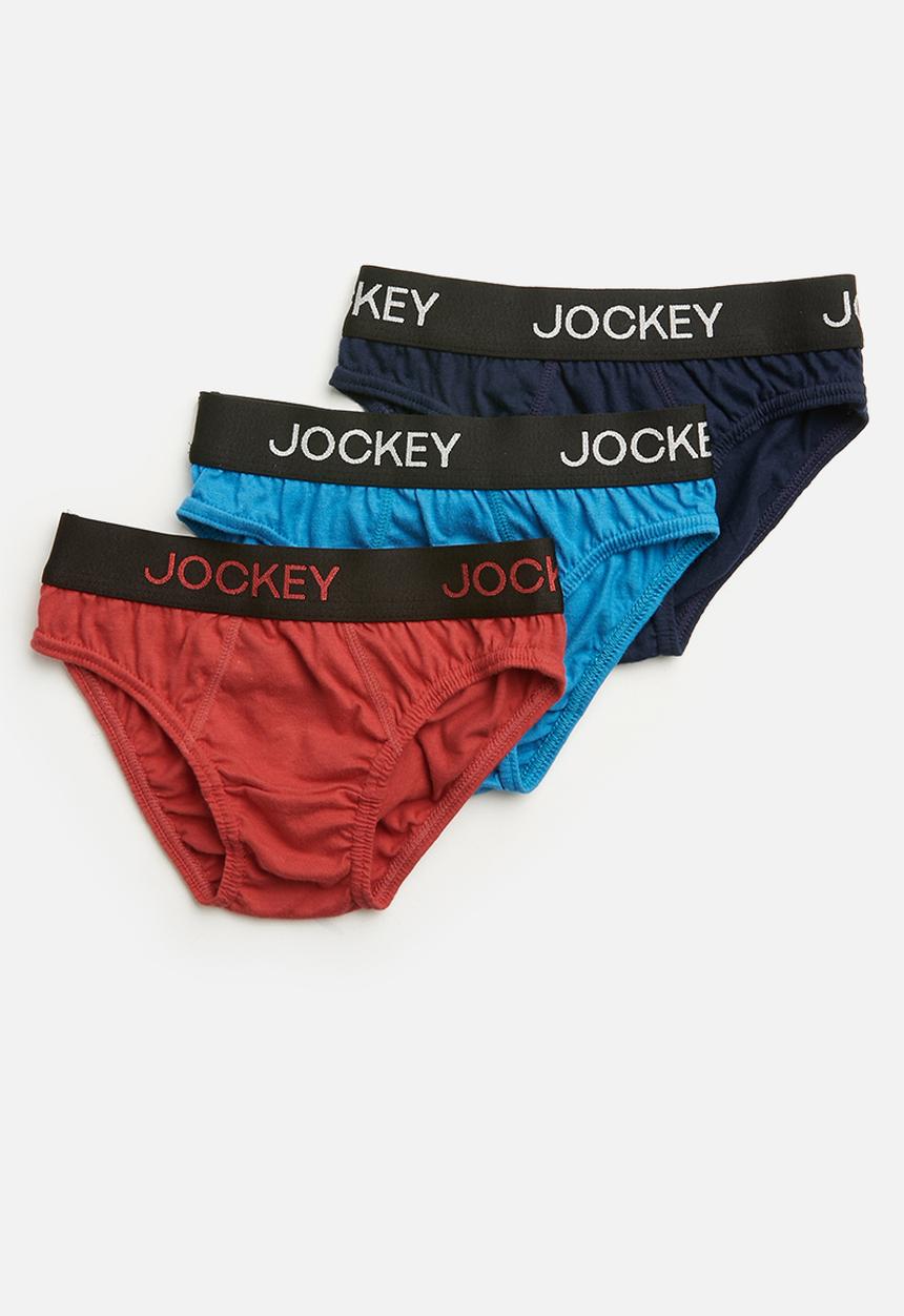 Jockey - 3 Pack plain boys jockey briefs - multi