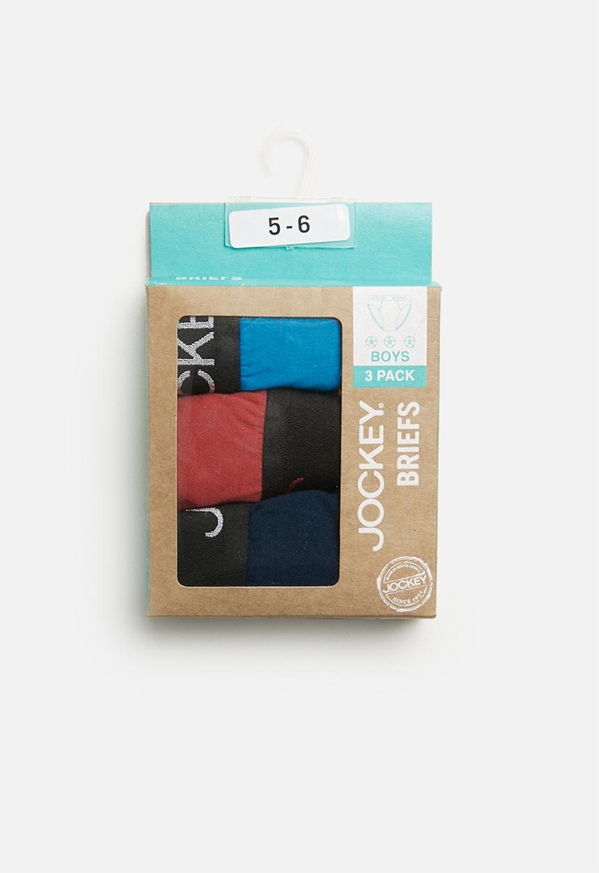 Jockey - 3 Pack plain boys jockey briefs - multi