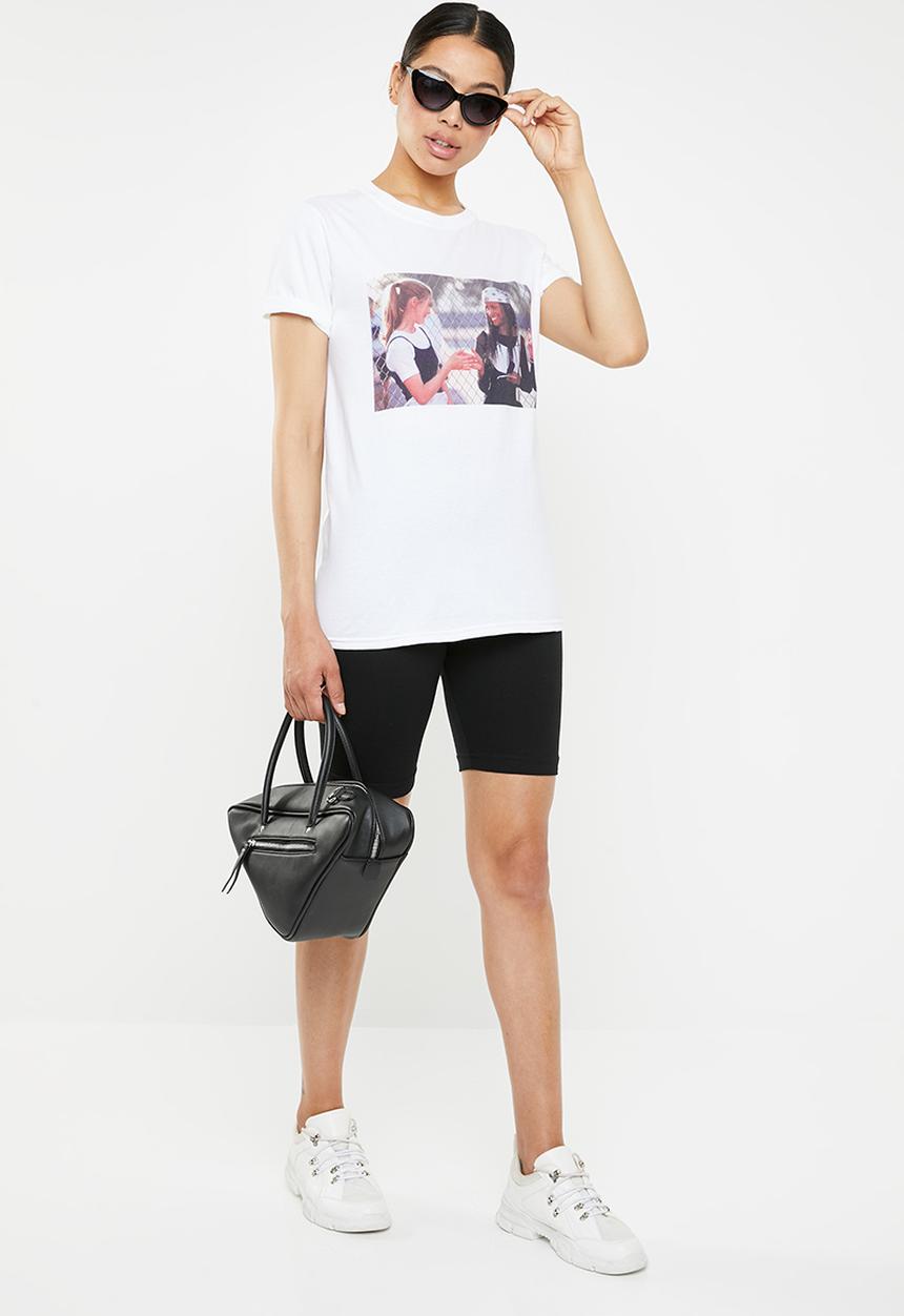 Missguided - Clueless graphic T-shirt - white