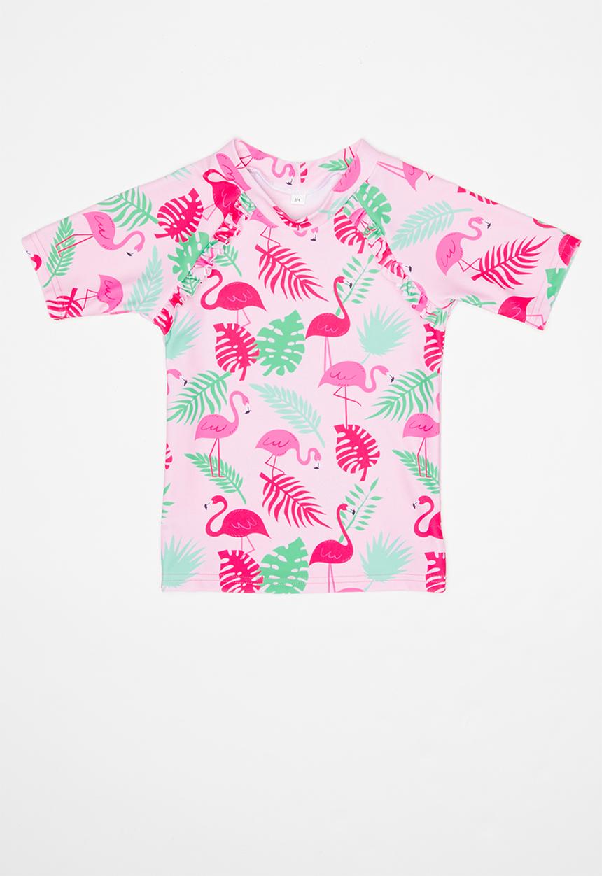 Pop Candy - Rash flamingo print vest - pink