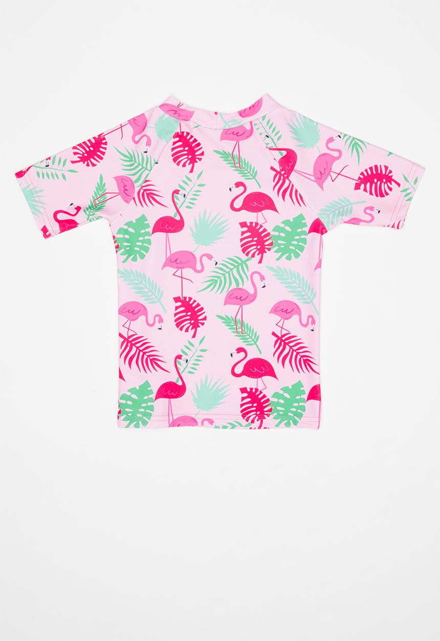Pop Candy - Rash flamingo print vest - pink