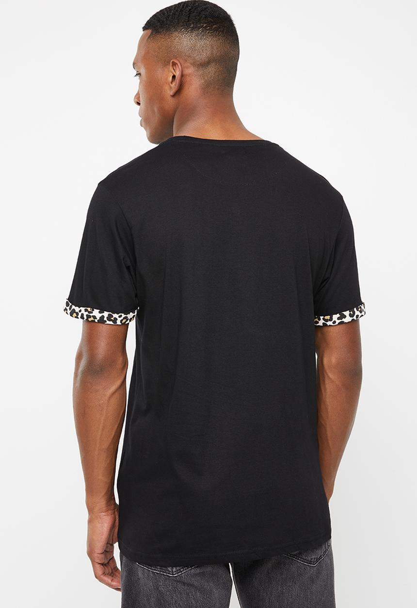 Brave Soul - Feline short sleeve tee - black