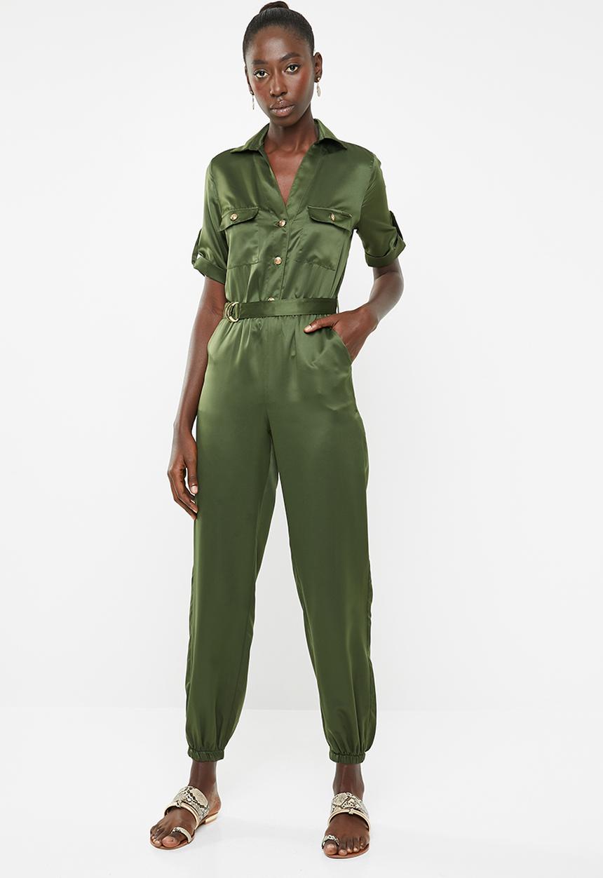 SISSY BOY - Karma police boilersuit - khaki