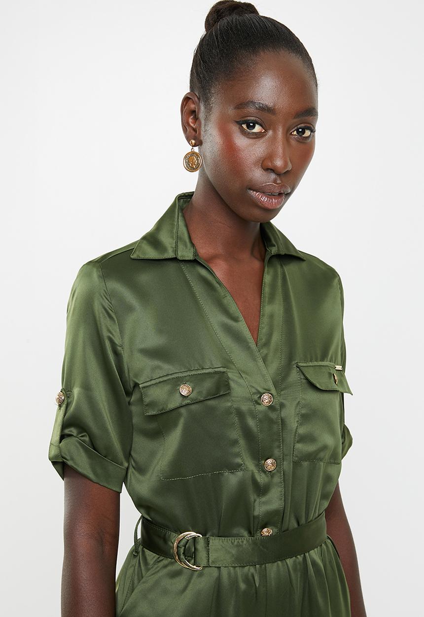 SISSY BOY - Karma police boilersuit - khaki
