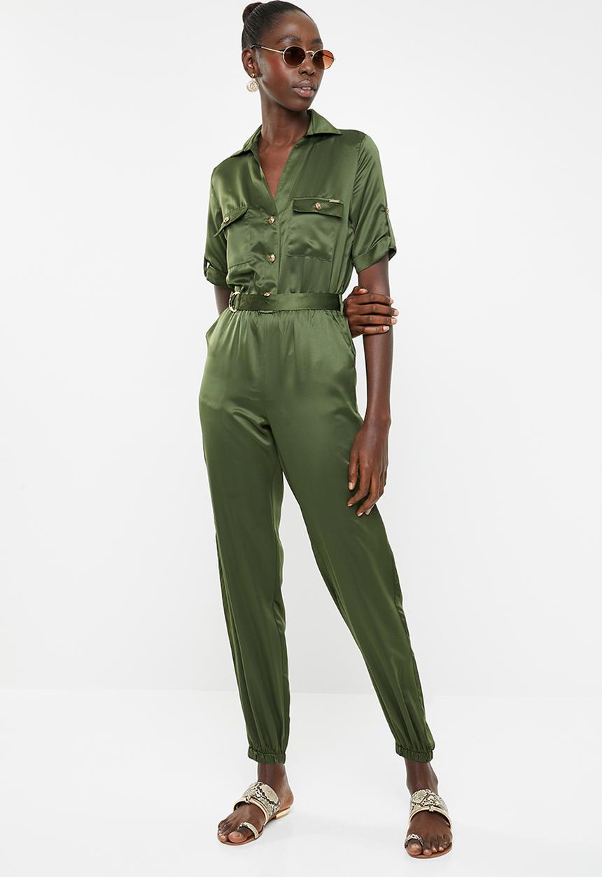 SISSY BOY - Karma police boilersuit - khaki