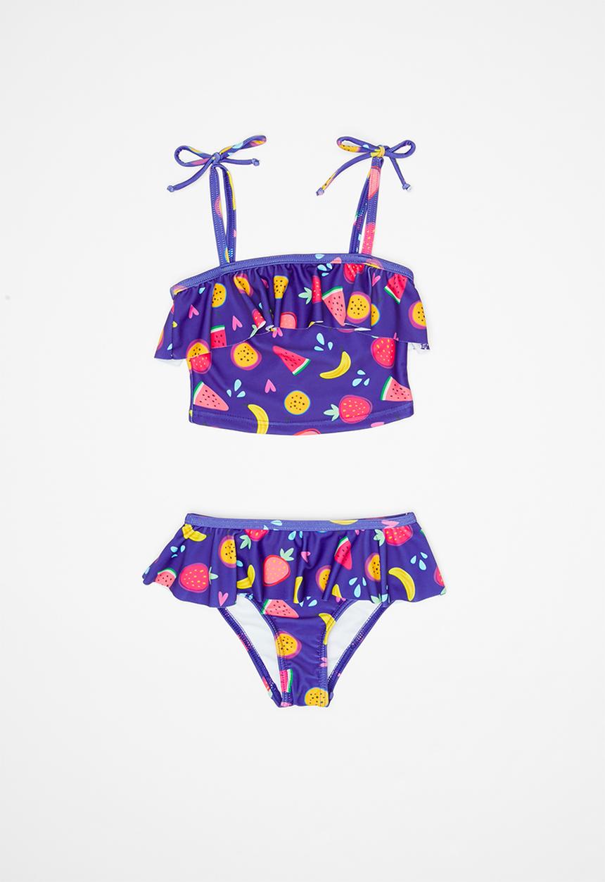Pop Candy - 2 Piece fruit print swimsuit - purple