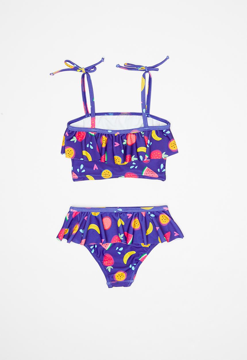 Pop Candy - 2 Piece fruit print swimsuit - purple