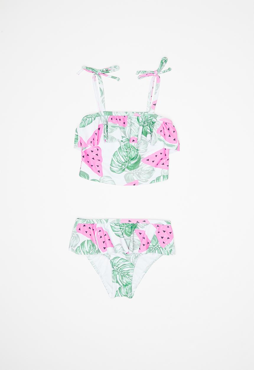 Pop Candy - 2 Piece watermelon print swimsuit - multi