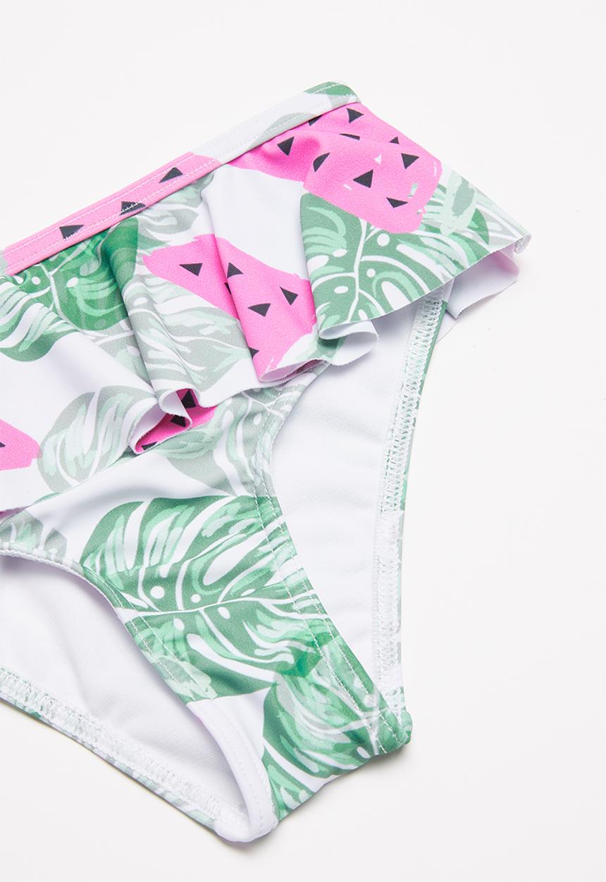 Pop Candy - 2 Piece watermelon print swimsuit - multi