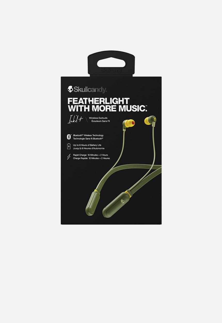 Skullcandy - Ink’d+ Wireless Earphones - Olive Moss