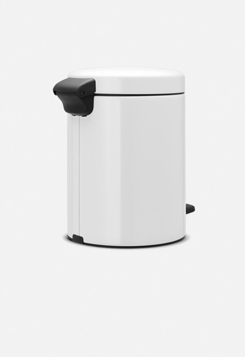 Brabantia - 5 L Pedal bin newicon - white