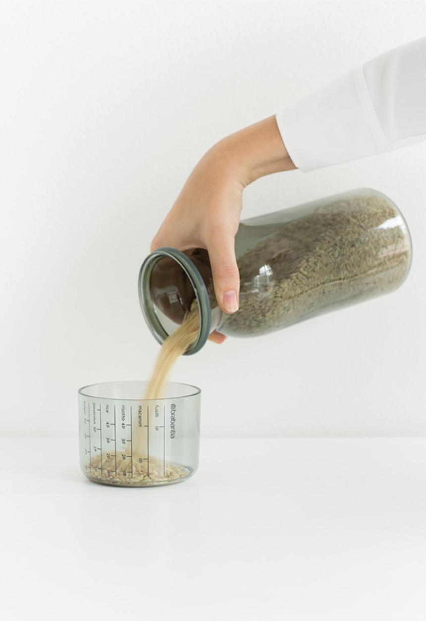 Brabantia - Large storage jar with measuring cup